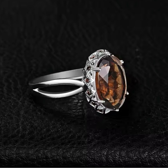 New sterling silver smoky quartz ring - Picture 4 of 4
